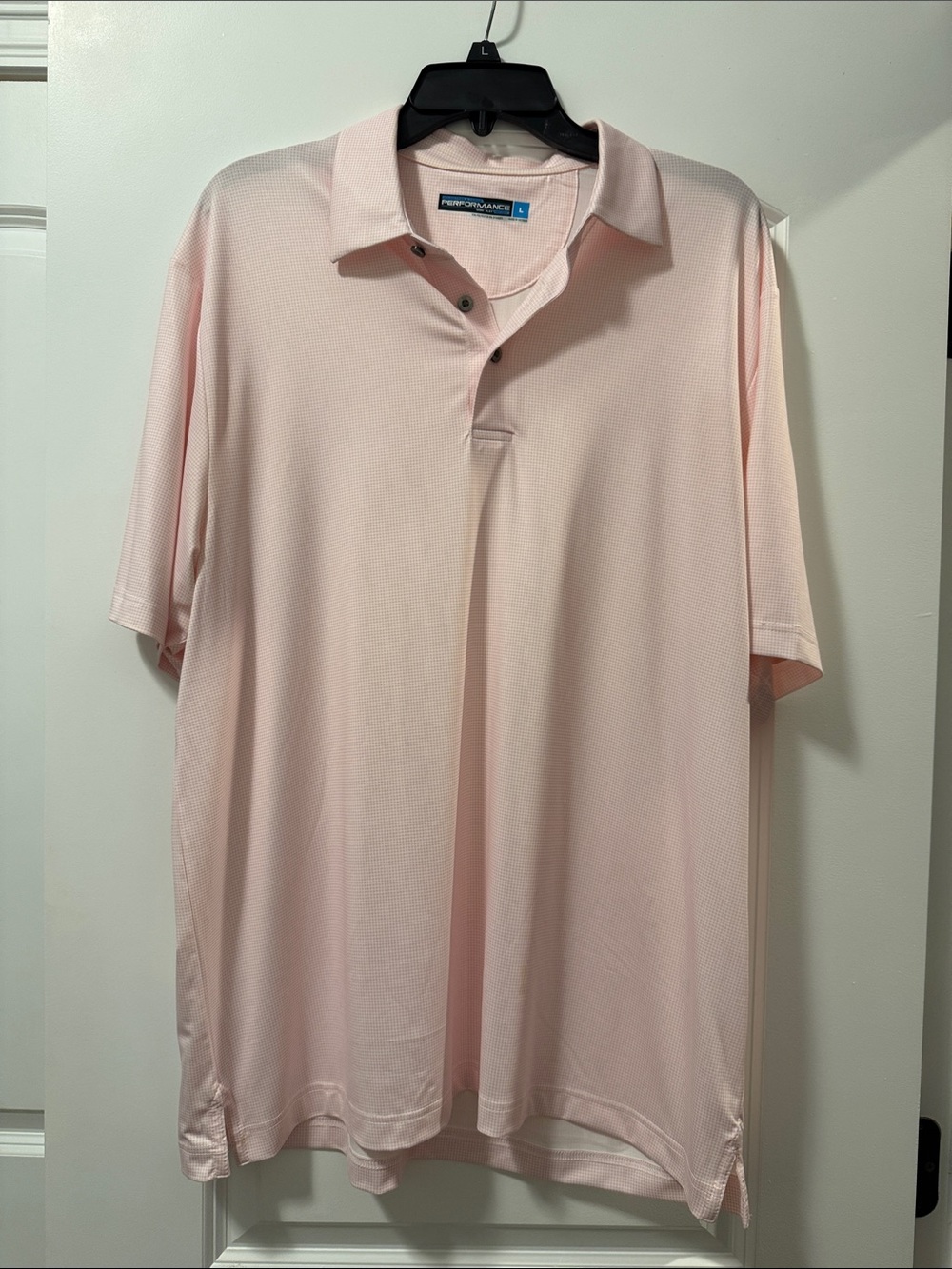 Roundtree & Yorke Pale Pink Performance Polo